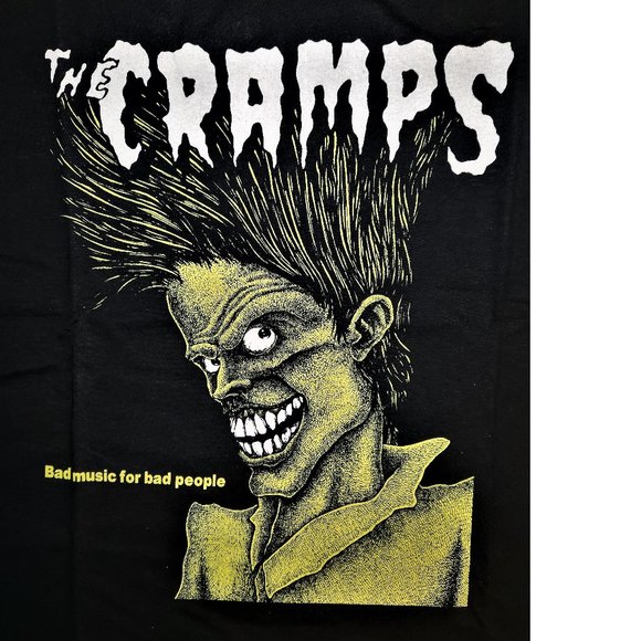 The Cramps Bad Music for Bad People punk rock Official T-Shirt 2XL NWT made UK - Picture 3 of 4